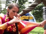 Sexy Gf Deepthroat Gag